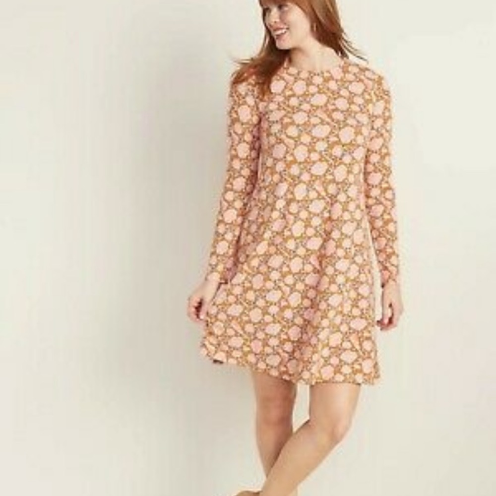 Stretchy floral boho dress